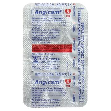 Angicam 5 mg Tablet - Strip of 15