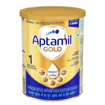 Aptamil Gold Stage 1 Infant Formula (Upto 6 Months) - 400 g Tin