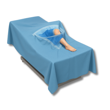 Slaney (ARTH01) Sterile Arthroscopy Knee Drape (240cmx300 cm) - Pack of 1