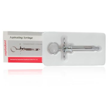 Septodont Aspirating Syringe (1.7mL/1.8mL - Indian made) - 1's Pack