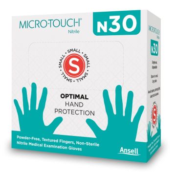 Ansell Micro Touch Nitrile N30 Multipurpose Examination Gloves - Box of 30 