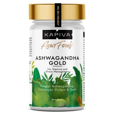 Kapiva Ahwagandha Gold Capsules - Bottle of 30