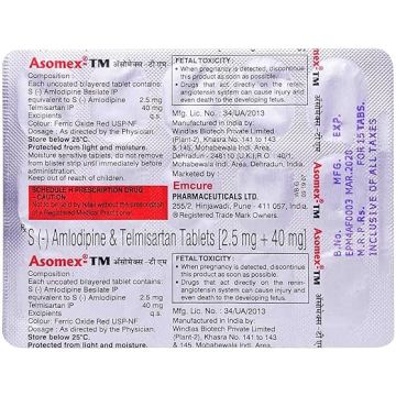 Asomex TM Tablet - Strip of 15