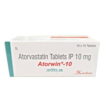 Atorwin 10 mg Tablet - Strip of 10 