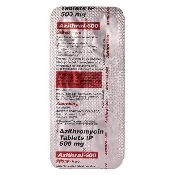 Azithral 500 Tablet - Strip of 5