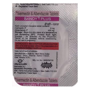 Bandy Plus Tablet - Strip of 1