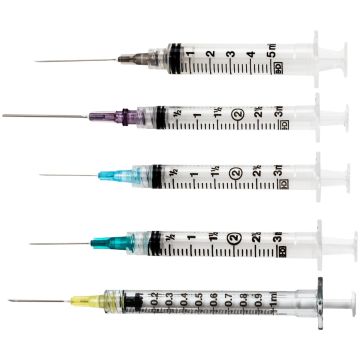 BD Luer-Lok Syringe with Needle - 100's Box