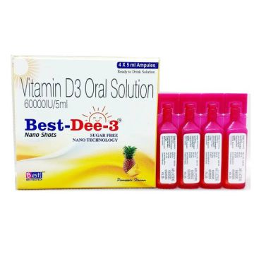 Best Dee-3 Nano Shots - Pack of 4 x 5 ml