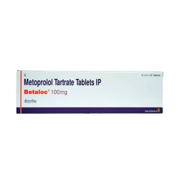 Betaloc 100 mg Tablet - Strip of 10