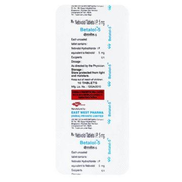 Betalol 5 mg Tablet - Strip of 10