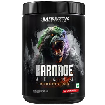 Bigmuscles Nutrition Karnage Black Pre-Workout (Sex on the Beach) - 420g