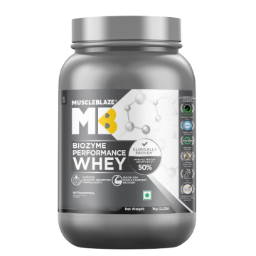 MuscleBlaze Biozyme Performance Whey Protein Powder