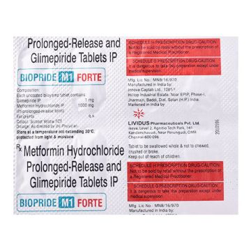 Biopride M1 Forte Tablet - Strip of 10