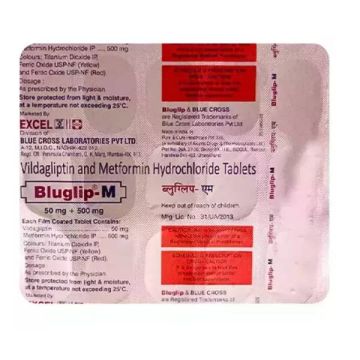 Bluglip-M 50/500 Tablet - Strip of 15