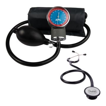 BPL Medical Technologies Manual Large Dial Aneroid Sphygmomanometer Blood Pressure Monitor with ST-01 DIA Cast Stethoscope