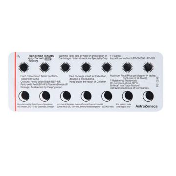 Brilinta 60 mg Tablet - Strip of 14