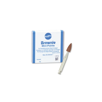 Shofu Brownie Mini-Points Polishers - Pack of 12