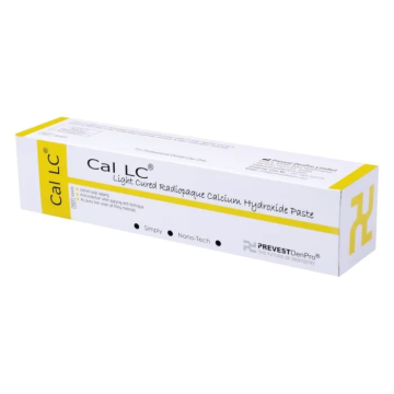 Prevest DenPro Cal LC Light Cured Radiopaque Calcium Hydroxide Paste - 2 x 2g Syringes