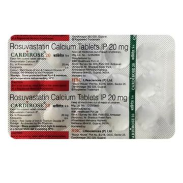 Cardirose 20 mg Tablet - Strip of 15