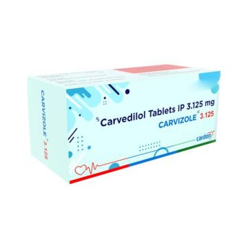 Carvizole 3.125 mg Tablet - Strip of 10