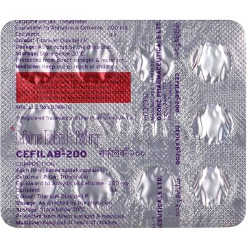 Cefilab 200 Tablet - Strip of 10