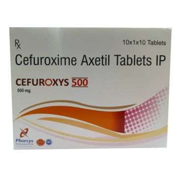 Cefuroxys 500 Tablet - Strip of 10