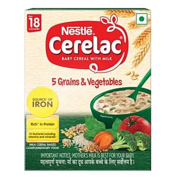 Nestle Cerelac 5 Grains & Vegetables - 300g