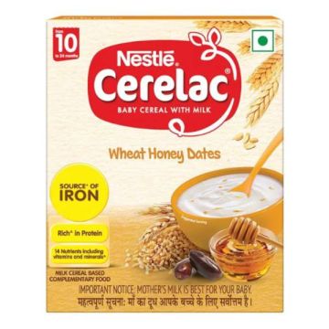 Nestle Cerelac Stage 3 (10 to 24 Months) Wheat Honey Dates (Refill) - 300 g