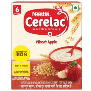 Nestle Cerelac Stage 1 (6 to 24 Months) Wheat Apple - 300 g