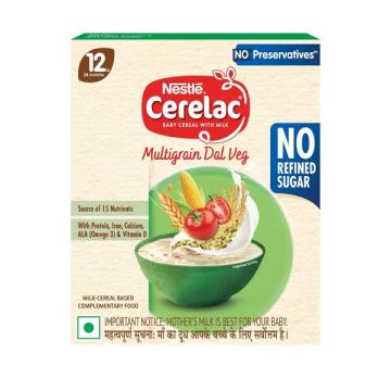 Nestle Cerelac Multigrain Dal Veg Stage 4 (12 to 24 Months) Powder – 300 g