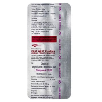 Cilnipres M 10/50 Tablet - Strip of 10