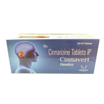 Cinnavert 25 mg Tablet - Strip of 10