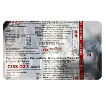 Ciss D3 Plus Tablet - Strip of 10
