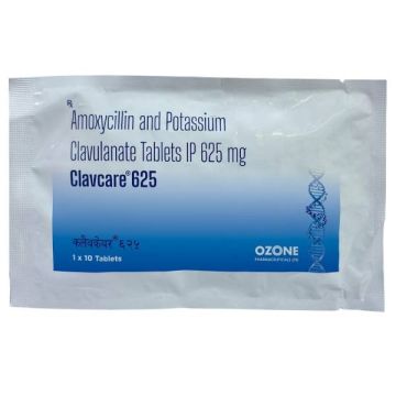 Clavcare 625 mg Tablet - Strip of 10
