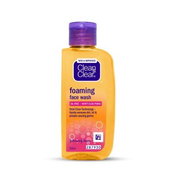 Clean & Clear Foaming Face Wash - 50 ml