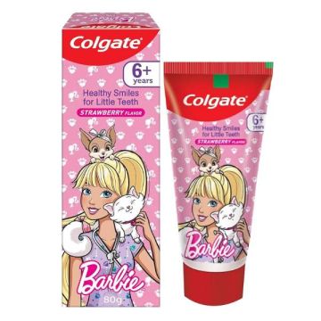 Colgate Barbie Strawberry Flavor Kids Toothpaste (6+ Years) - 80 g