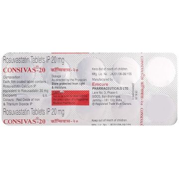 Consivas 20 mg Tablet - Strip of 10