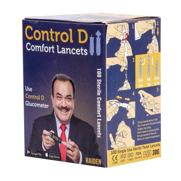 Control D Comfort Lancets - Box of 100