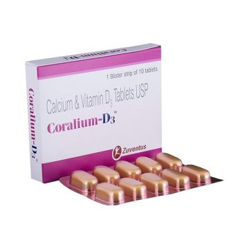 Coralium D3 Tablet - Strip of 10