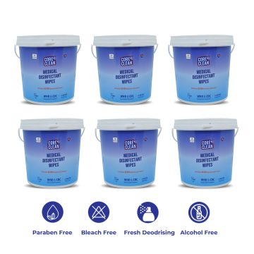 Core Clean (CCTM220) Medical Disinfectant Wet Wipes (0.127 X 0.1778 meter) - 1320's Pack