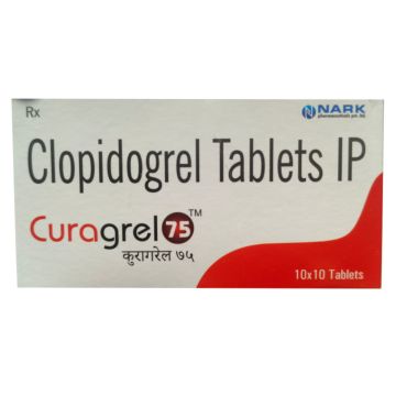 Curagrel 75 mg Tablet - Strip of 10
