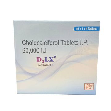 D3 LX 60K Chewable Tablet - Strip of 4