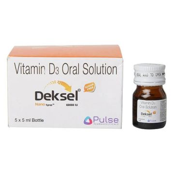 Deksel Nano 60000 IU Syrup Sugar Free - 5×5ml