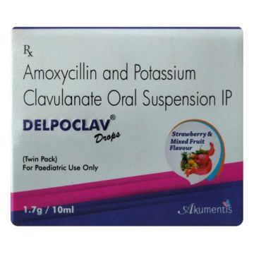 Delpoclav Strawberry & Mixed Fruit Flavour Oral Drops - 10 ml