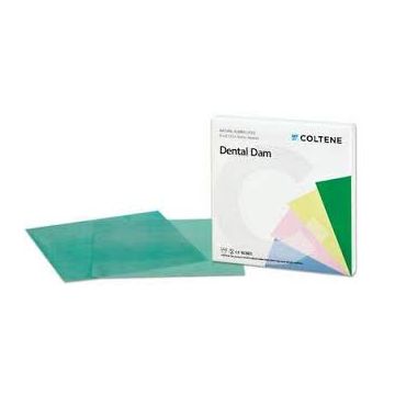 Coltene (H00539) Natural Rubber Latex Dental Dam (6"X6" | Medium-Dark )- 36's Pack