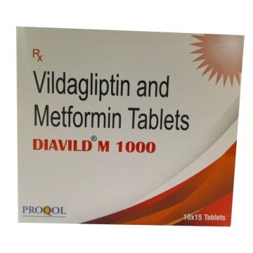 Diavild M 1000mg Tablet - Strip of 15