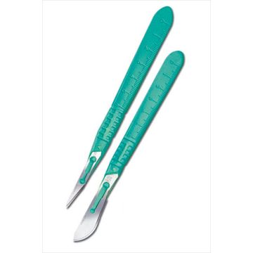 Ribbel Sterile Disposable Scalpels With S/S Blade- Box of 1000