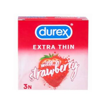Durex Wild Strawberry Condom - Pack of 3