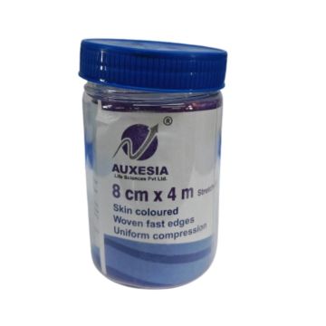 Auxesia Elastic Crepe Bandage (8cm x 4m) - Pack of 1