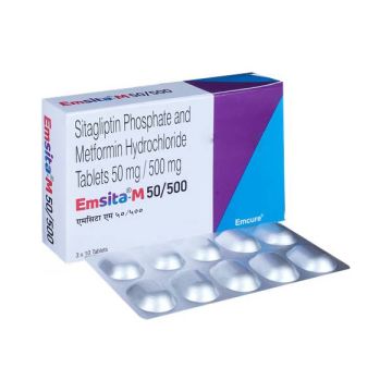 Emsita M 50/500mg Tablet - Strip of 10